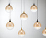 Eurofase 48940-030 Iissa 72" Gold-Black Mix LED Chandelier