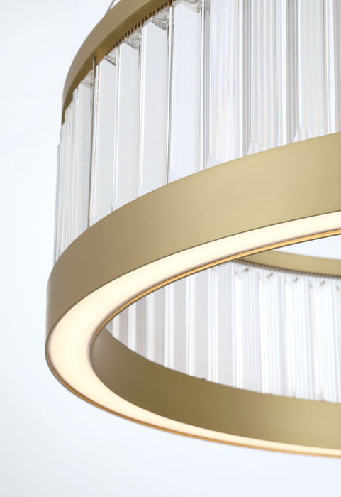 Eurofase 49352-016 Empra 30" Gold LED Chandelier