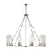 Chandelier Z-Lite 3031-10PN Polished Nickel Beau 10 Light Chandelier Z-Lite