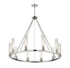 Chandelier Z-Lite 3031-10PN Polished Nickel Beau 10 Light Chandelier Z-Lite