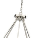 Chandelier Z-Lite 3031-10PN Polished Nickel Beau 10 Light Chandelier Z-Lite