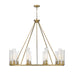 Chandelier Z-Lite 3031-10RB Rubbed Brass Beau 10 Light Chandelier Z-Lite