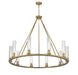 Chandelier Z-Lite 3031-10RB Rubbed Brass Beau 10 Light Chandelier Z-Lite