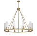 Chandelier Z-Lite 3031-10RB Rubbed Brass Beau 10 Light Chandelier Z-Lite