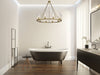 Chandelier Z-Lite 3031-10RB Rubbed Brass Beau 10 Light Chandelier Z-Lite
