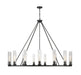 Chandelier Z-Lite 3031-15BRZ Bronze Beau 15 Light Chandelier Z-Lite