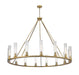 Chandelier Z-Lite 3031-15RB Rubbed Brass Beau 15 Light Chandelier Z-Lite