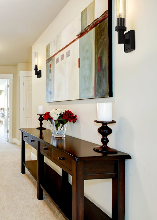 Wall Sconce Z-Lite 3031-1S-BRZ Bronze Beau 1 Light Wall Sconce Z-Lite