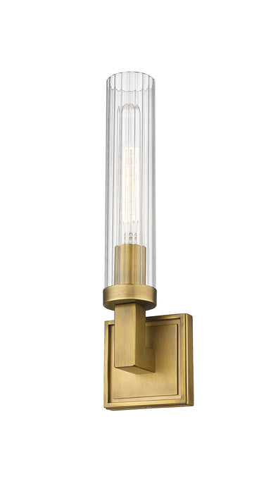 Wall Sconce Z-Lite 3031-1S-RB Rubbed Brass Beau 1 Light Wall Sconce Z-Lite