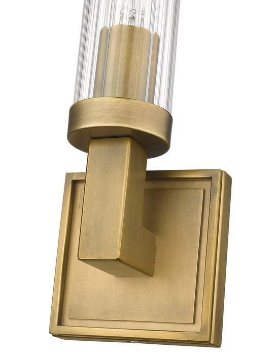 Wall Sconce Z-Lite 3031-1S-RB Rubbed Brass Beau 1 Light Wall Sconce Z-Lite