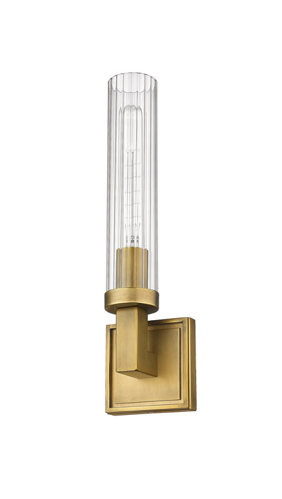 Wall Sconce Z-Lite 3031-1S-RB Rubbed Brass Beau 1 Light Wall Sconce Z-Lite