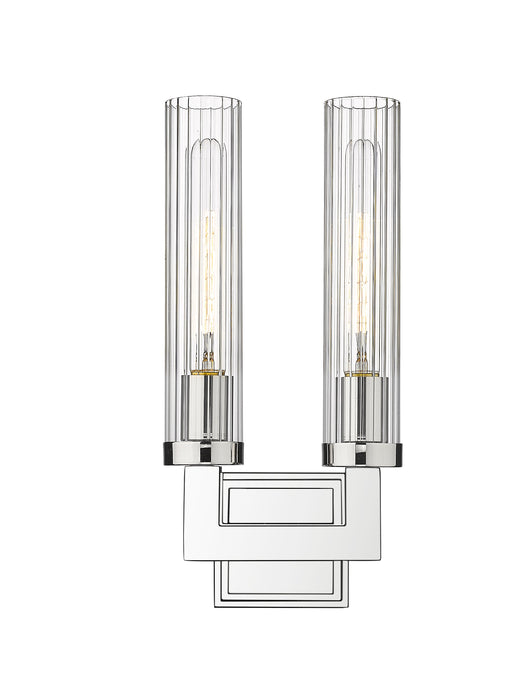 Wall Sconce Z-Lite 3031-2S-PN Polished Nickel Beau 2 Light Wall Sconce Z-Lite