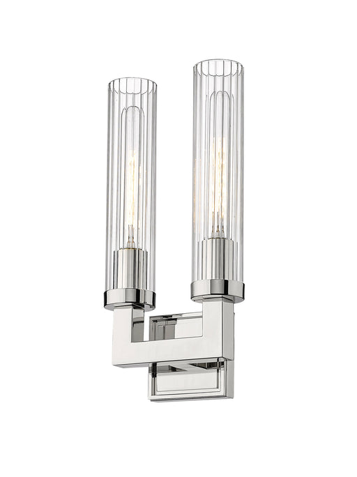 Wall Sconce Z-Lite 3031-2S-PN Polished Nickel Beau 2 Light Wall Sconce Z-Lite