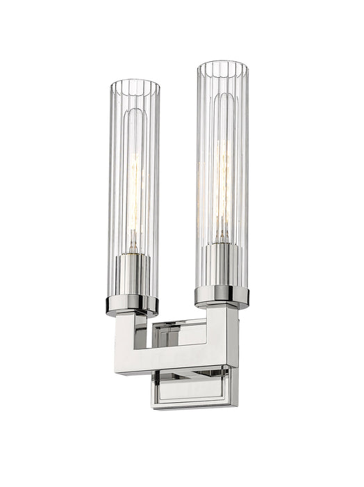 Wall Sconce Z-Lite 3031-2S-PN Polished Nickel Beau 2 Light Wall Sconce Z-Lite