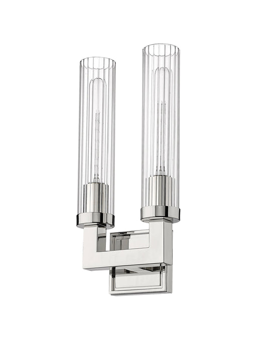 Wall Sconce Z-Lite 3031-2S-PN Polished Nickel Beau 2 Light Wall Sconce Z-Lite