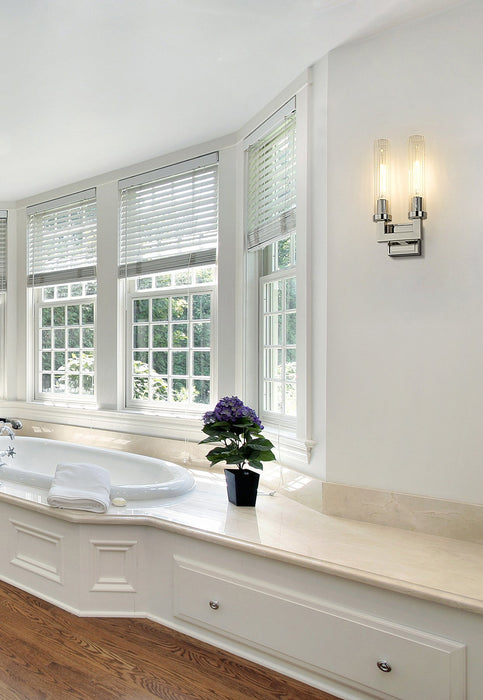 Wall Sconce Z-Lite 3031-2S-PN Polished Nickel Beau 2 Light Wall Sconce Z-Lite