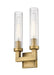 Wall Sconce Z-Lite 3031-2S-RB Rubbed Brass Beau 2 Light Wall Sconce Z-Lite