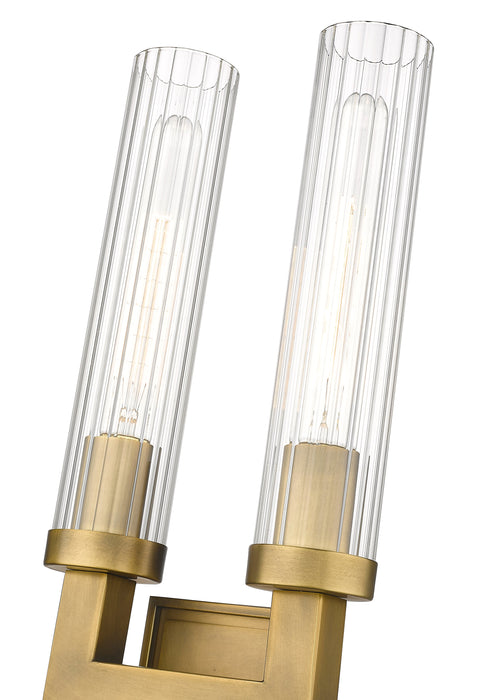 Wall Sconce Z-Lite 3031-2S-RB Rubbed Brass Beau 2 Light Wall Sconce Z-Lite