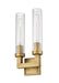 Wall Sconce Z-Lite 3031-2S-RB Rubbed Brass Beau 2 Light Wall Sconce Z-Lite