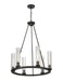 Chandelier Z-Lite 3031-6BRZ Bronze Beau 6 Light Chandelier Z-Lite
