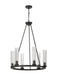Chandelier Z-Lite 3031-6BRZ Bronze Beau 6 Light Chandelier Z-Lite