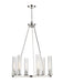 Chandelier Z-Lite 3031-6PN Polished Nickel Beau 6 Light Chandelier Z-Lite