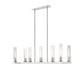 Linear Chandelier Z-Lite 3031-7L-PN Polished Nickel Beau 7 Light Linear Chandelier Z-Lite