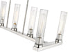 Linear Chandelier Z-Lite 3031-7L-PN Polished Nickel Beau 7 Light Linear Chandelier Z-Lite