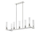 Linear Chandelier Z-Lite 3031-7L-PN Polished Nickel Beau 7 Light Linear Chandelier Z-Lite