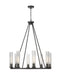 Chandelier Z-Lite 3031-8BRZ Bronze Beau 8 Light Chandelier Z-Lite