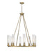Chandelier Z-Lite 3031-8RB Rubbed Brass Beau 8 Light Chandelier Z-Lite