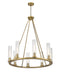 Chandelier Z-Lite 3031-8RB Rubbed Brass Beau 8 Light Chandelier Z-Lite