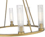 Chandelier Z-Lite 3031-8RB Rubbed Brass Beau 8 Light Chandelier Z-Lite