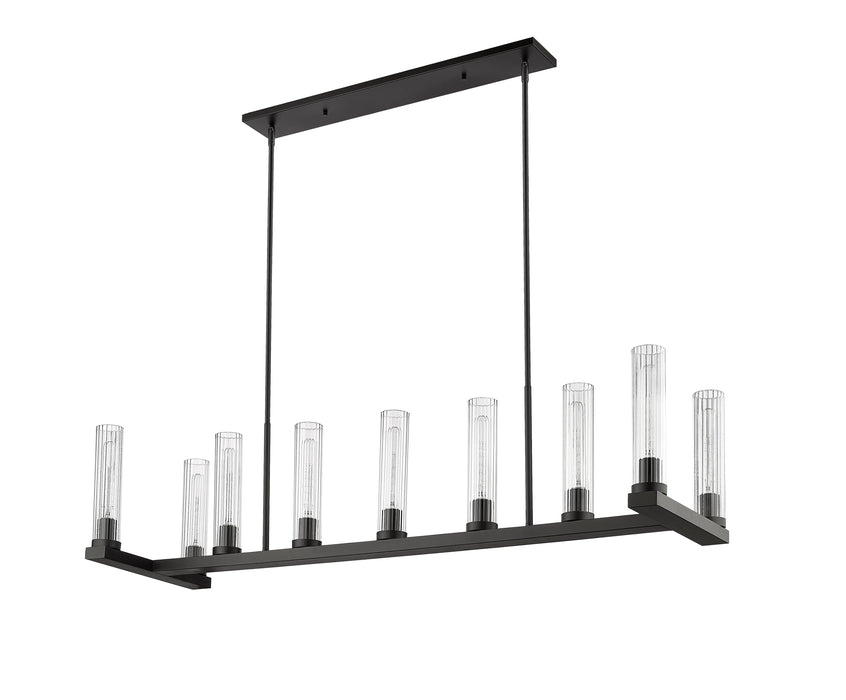 Linear Chandelier Z-Lite 3031-9L-BRZ Bronze Beau 9 Light Linear Chandelier Z-Lite