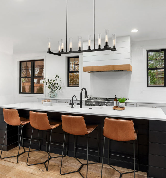 Linear Chandelier Z-Lite 3031-9L-BRZ Bronze Beau 9 Light Linear Chandelier Z-Lite