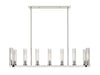 Linear Chandelier Z-Lite 3031-9L-PN Polished Nickel Beau 9 Light Linear Chandelier Z-Lite