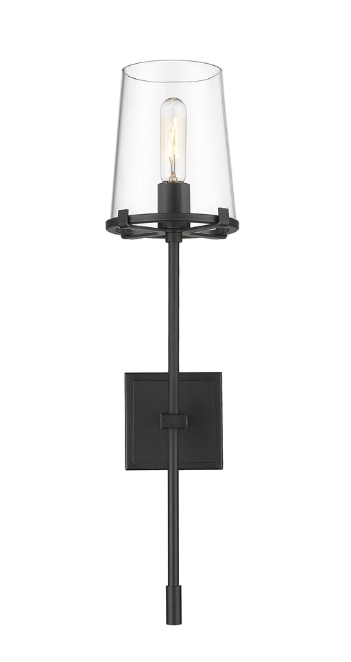 Wall Sconce Z-Lite 3032-1S-MB Matte Black Callista 1 Light Wall Sconce Z-Lite