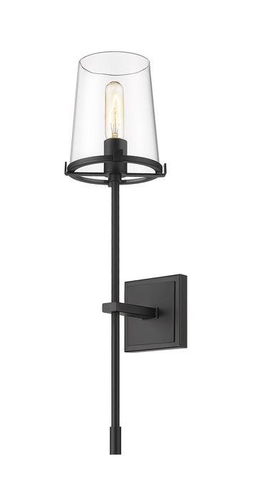 Wall Sconce Z-Lite 3032-1S-MB Matte Black Callista 1 Light Wall Sconce Z-Lite