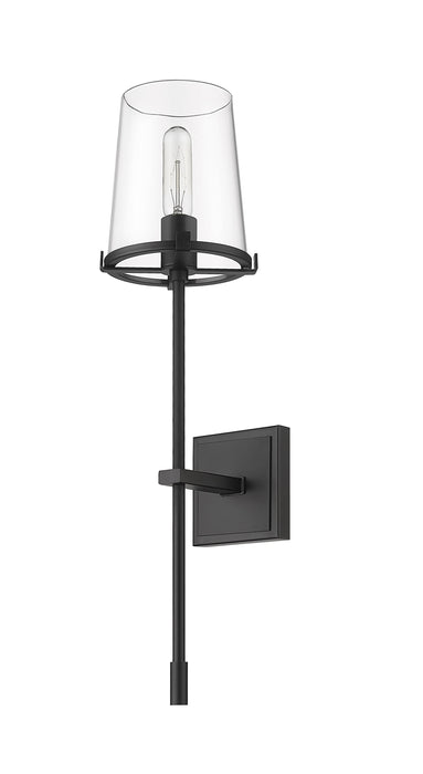 Wall Sconce Z-Lite 3032-1S-MB Matte Black Callista 1 Light Wall Sconce Z-Lite