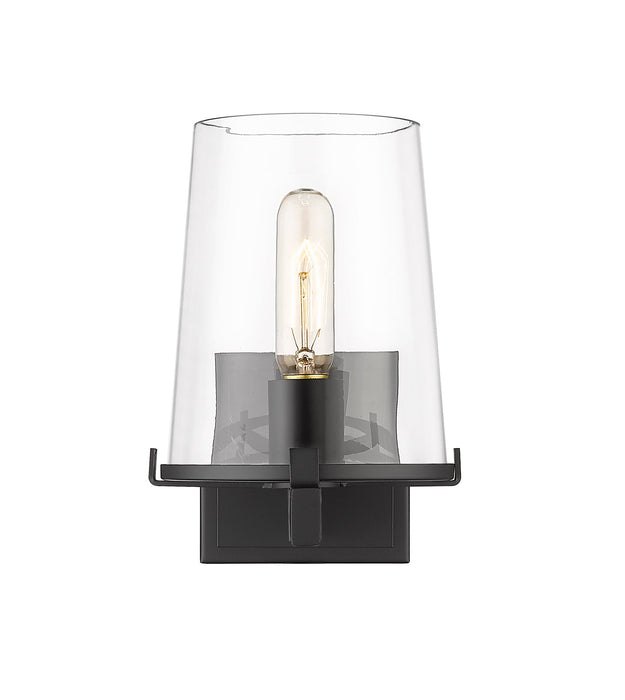 Wall Sconce Z-Lite 3032-1V-MB Matte Black Callista 1 Light Wall Sconce Z-Lite