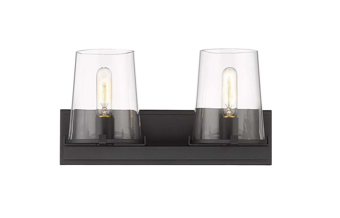 Vanity Z-Lite 3032-2V-MB Matte Black Callista 2 Light Vanity Z-Lite