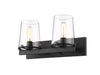 Vanity Z-Lite 3032-2V-MB Matte Black Callista 2 Light Vanity Z-Lite