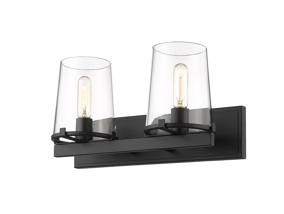 Vanity Z-Lite 3032-2V-MB Matte Black Callista 2 Light Vanity Z-Lite