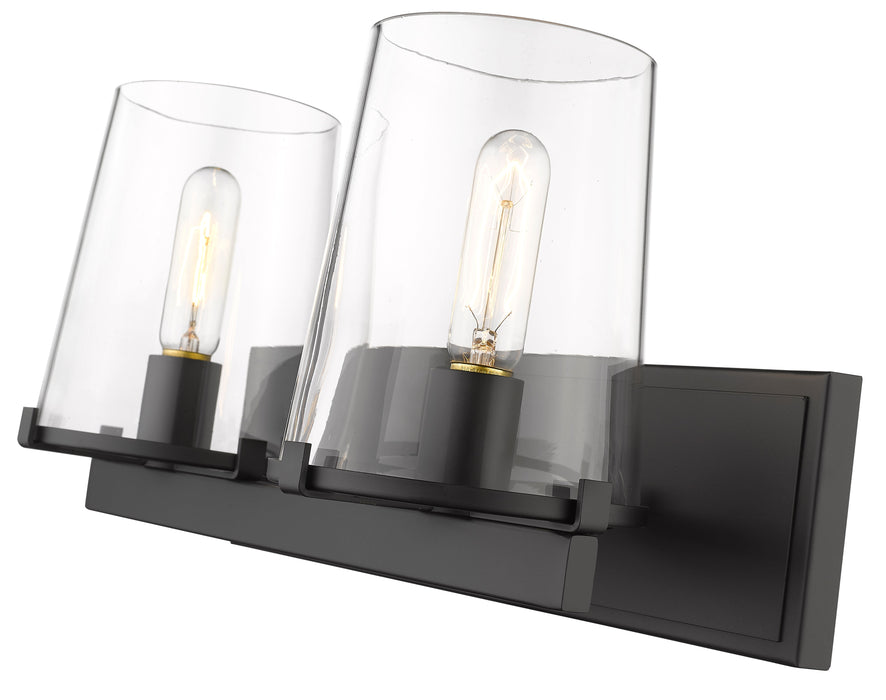 Vanity Z-Lite 3032-2V-MB Matte Black Callista 2 Light Vanity Z-Lite