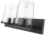 Vanity Z-Lite 3032-2V-MB Matte Black Callista 2 Light Vanity Z-Lite