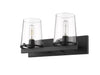 Vanity Z-Lite 3032-2V-MB Matte Black Callista 2 Light Vanity Z-Lite