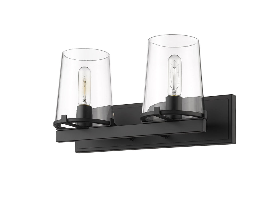 Vanity Z-Lite 3032-2V-MB Matte Black Callista 2 Light Vanity Z-Lite