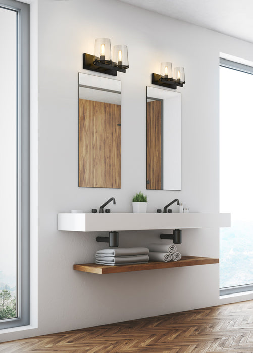 Vanity Z-Lite 3032-2V-MB Matte Black Callista 2 Light Vanity Z-Lite