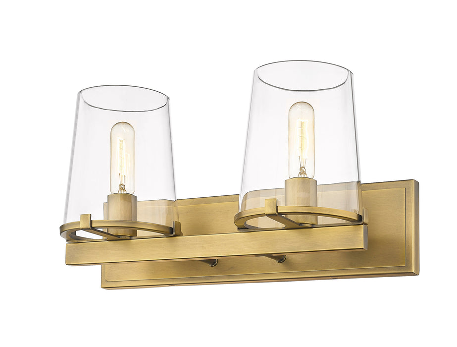 Vanity Z-Lite 3032-2V-RB Rubbed Brass Callista 2 Light Vanity Z-Lite
