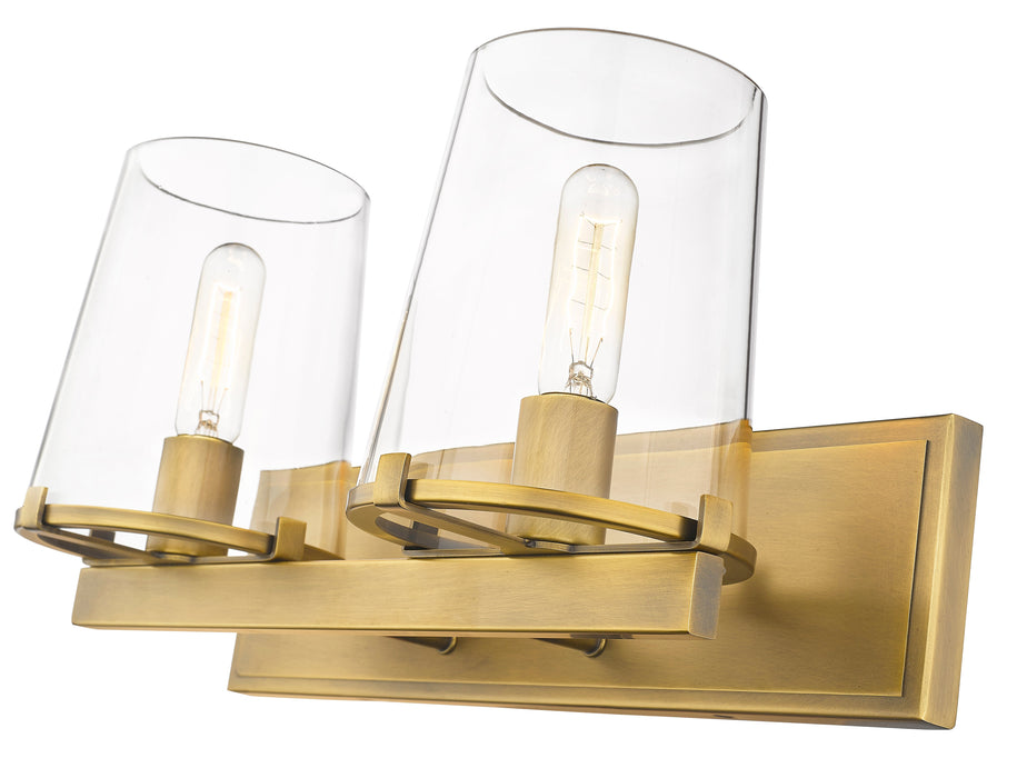 Vanity Z-Lite 3032-2V-RB Rubbed Brass Callista 2 Light Vanity Z-Lite